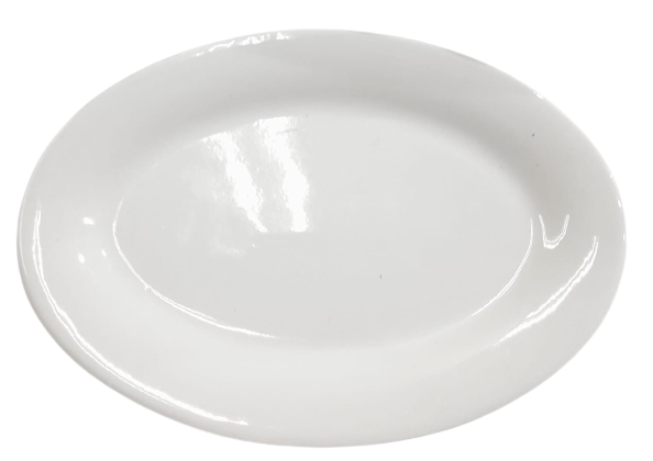 PLATO OVALADO DE CERAMICA  20x14CM