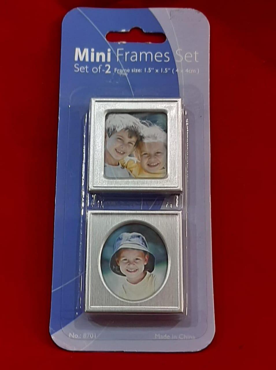 Mini Porta Retrato de 2 Silver