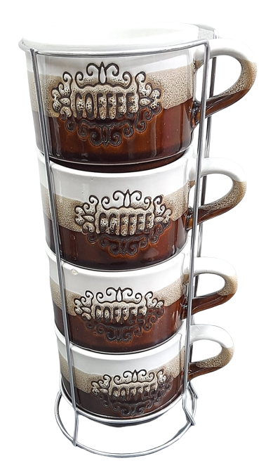RACK X 4 TAZAS 330ML.