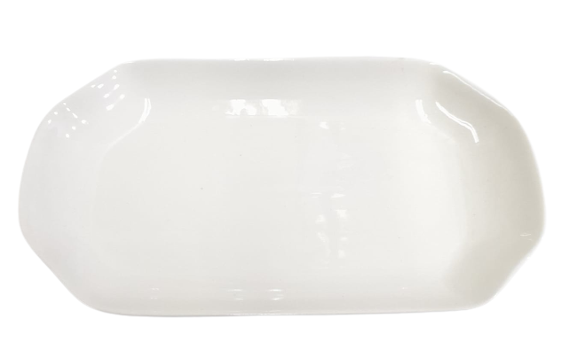 PLATO DE PORCELANA RECTANGULAR