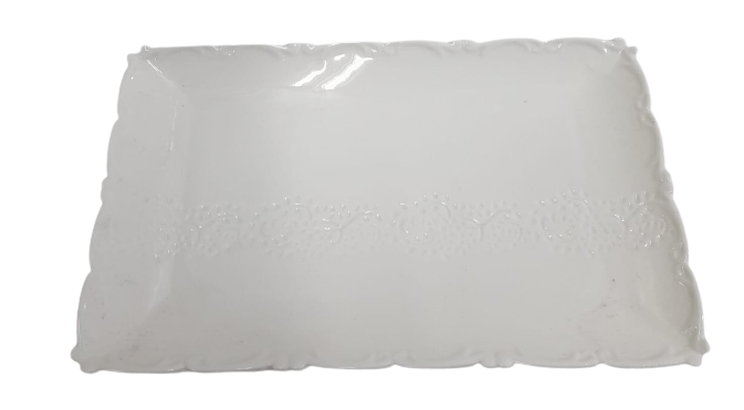 BANDEJA RECTANGULAR DECORADA DE 25X15CM