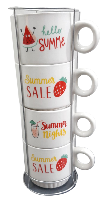 RACK X 4 TAZAS 330 ML.