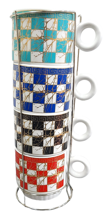 RACK X 4 TAZAS 330ML.