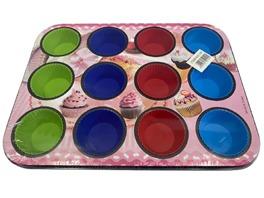 MOLDE TEFLON P/ CUPCAKES