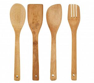 Utensilios de bamboo surtidos