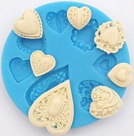 Molde de silicona “Corazones”
