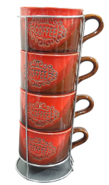 RACK X 4 TAZAS 330ML.