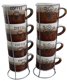 RACK X 4 TAZAS 100ML.