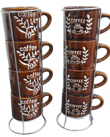RACK X 4 TAZAS 100ML.