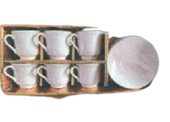 SET DE TAZA Y PLATO 12 PIEZAS