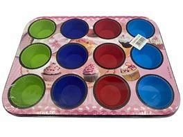 MOLDE TEFLON P/ CUPCAKES