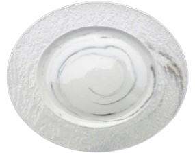 PLATO 19 CM CON VETAS MARMOL
